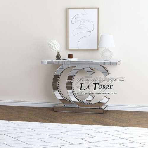Console miroir moderne - moderne, courbe