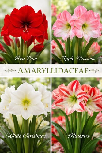 Pretty amaryllis double - amaryllis,