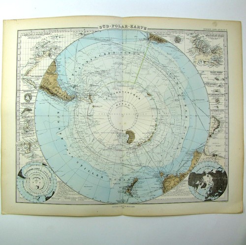 Carte antarctique sud polar - carte,