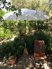 ELEGANT GARDEN UMBRELLA BALI MOTHER OF PEARL 220 CM HANDMADE BCR