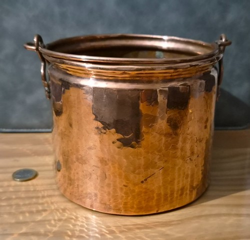 Cache pot cuivre vintage - cache-pot,