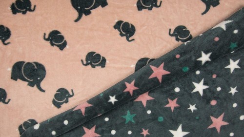 Tissu polaire douce coral - en,