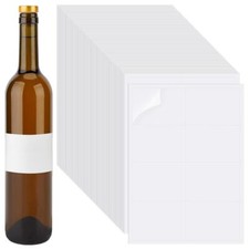 400pcs Étiquettes Adhésives pour Bouteilles de Vin Étiquettes 10.5x5.8cm Auto...