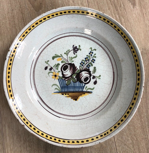 Ancienne assiette faience - assiette,