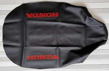 Housse de selle noire Honda NX 650 Dominator de 1988 à 1991 avec logo rouge