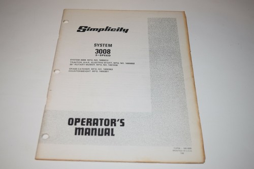 Simplicity system 3008 speed - simplicity,