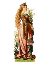 Chromo découpi image de Reine