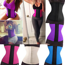 Top Quality Latex Rubber Corset Sport Waist Trainer Cincher Body Shaper Black