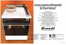 1972 BRANDT ADVERTISEMENT Gas Stove Stove (2 Pages)