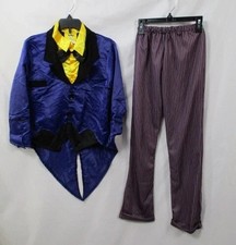 Joker Costume Boys Large DC Comics Batman Halloween Shirt Pants Purple Villain