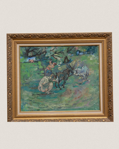 Tableau huile sur - , toile