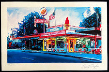 Bob Dylan Lithographie "Route 66" COA Originale Signée OP Numérotée Musée D'Art