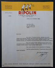 1949 PARIS PAINTING RIPOLIN billhead 155 invoice