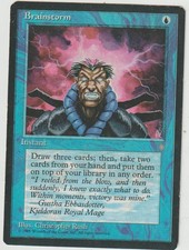 x1 carte Brainstorm ICE AGE MAGIC MTG ENGLISH EX