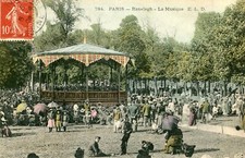 PARIS LOT de 2 cartes sur le Ranelagh avec Kiosque à Musique