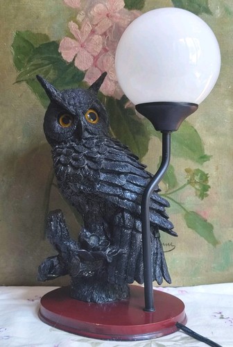 Ancienne lampe chouette - lampe,