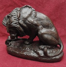 rare grand bronze signé BARYE