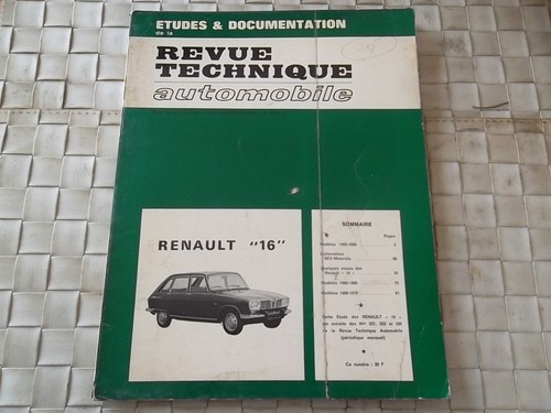 Revue technique renault - technique,