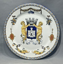 Gien Grande Assiette Faïence