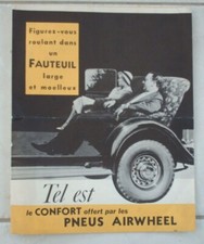 SUPERBE CATALOGUE : PNEUS AIRWHEEL  ( GOOD YEAR ) DELESPAUL à LILLE ( 1936 )