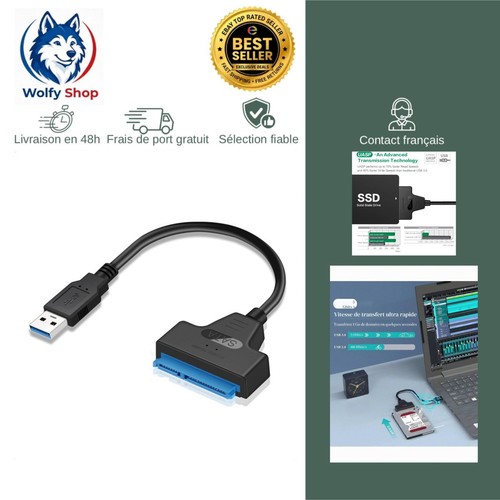 Adaptateur sata vers usb 0 - adaptateur, 3.0
