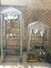 Mini Serre Extérieur Jardin Plantes Grow Vert Maison PVC Housse Cadre Acier Neuf