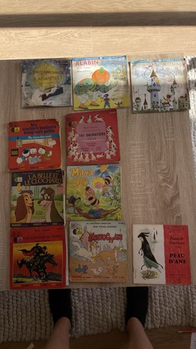 Lot livres disques vintage - 10,