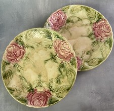 Paire d'assiette barbotine