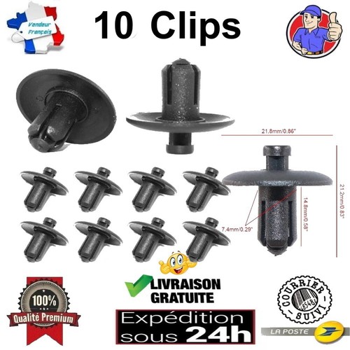 Clips rivet agrafe - 10,