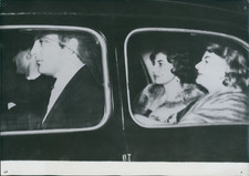 Rome, Princess Soraya and Her Mother in a Car Driven by Prince Orsini