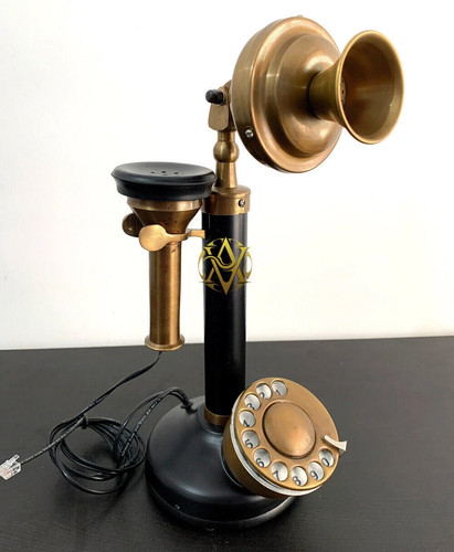 Téléphone bougeoir cadran - bougeoir,