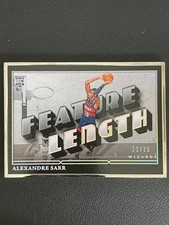 Alexandre Sarr 2024-25 Panini Noir Feature Length Metal Frame /25 RC #270