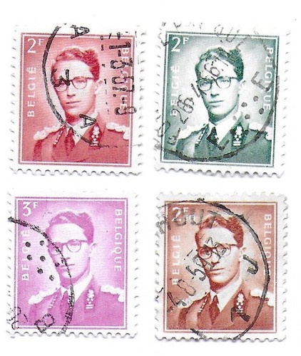 Timbres belgique 1957 - timbres, roi