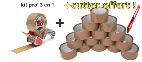 Kit pro ruban adhésif marron - pro:,