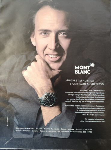 Mont blanc publicité montre - mont,
