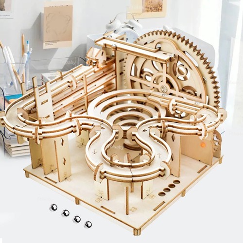 Wooden puzzle marble run - puzzle,