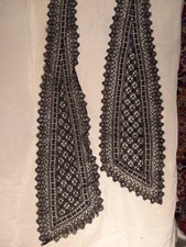 Guipure Dentelle Noire XIXe