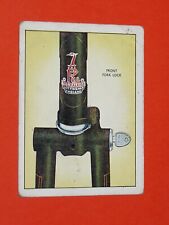 1957 BICYCLE RALEIGH CARD BICYCLE #41 PATENT FRONT FORK LOCK