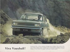 Catalogue Brochure Vauxhall Viva SL90 1968 Belgique en français