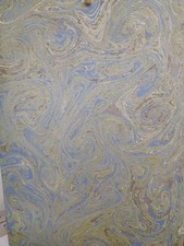 Papier marbré à la cuve de
