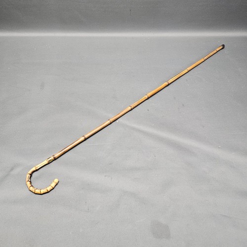 Ancien bâton bambou - , canne