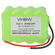 Batterie pour Bosch Move BBHMOVE1/03 BBHMOVE1/01 2in1 14.4V 2in1 2500mAh 14,4V