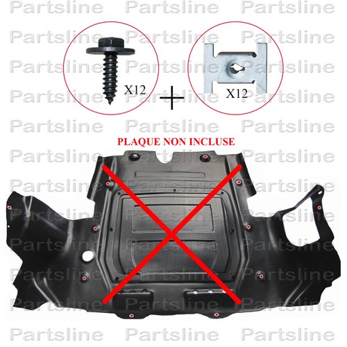 Kit clips fixation cache - clips,