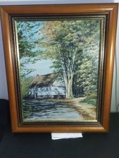 Peinture à huile maison de