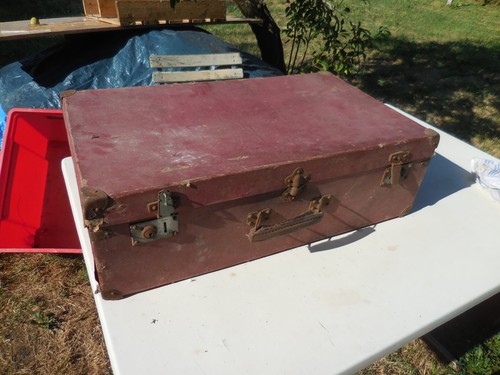 Ancienne valise papier - valise,