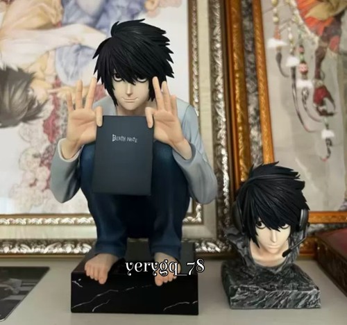Death note figure squatting - note,