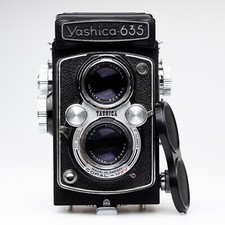 *SERVICED* Yashica 635 TLR Camera Japan Yashikor 3.5 / 80 Rolleiflex 124 G D MAT