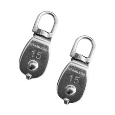  2 Pcs Stainless Steel Pulley