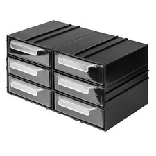 Boîte de rangement en plastique 6 tiroirs magasin de petites pièces