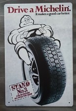 Plaque métal tôle MICHELIN